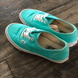 Sea green/blue vans